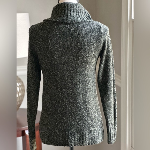 Inner Circle Cowl Turtle Neck Marled Sweater Olive Green Sz Small collegiate - Picture 3 of 8